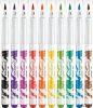 Filctoll készlet, kimosható, ecsetjellegű, MAPED 'Color ’Peps Brush', 10 különböző szín