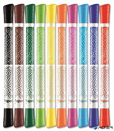Filctoll készlet, MAPED 'Color'Peps Duo Tip', 10 különböző szín
