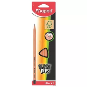   Grafitceruza, HB, háromszögletű, MAPED "Black'Peps"