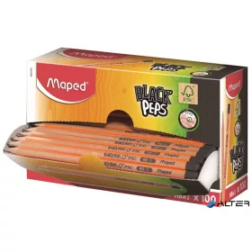   Grafitceruza display, HB, háromszögletű, MAPED 'Black Peps'