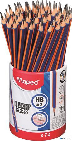Grafitceruza, ceruzatartó, HB, háromszögletű, MAPED 'Black'Peps Navy'
