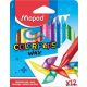Zsírkréta, MAPED 'Color'Peps Wax', 12 különböző szín
