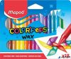 Zsírkréta, MAPED 'Color'Peps Wax', 18 különböző szín
