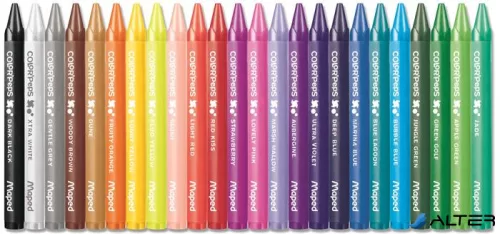 Zsírkréta, MAPED "Color'Peps Wax", 24 különböző szín
