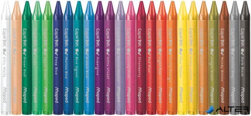 Zsírkréta, MAPED "Color'Peps Wax", 24 különböző szín