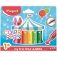 Zsírkréta, vastag, MAPED "Color'Peps MAXI Wax", 12 különböző szín