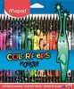 Színes ceruza készlet, háromszögletű, MAPED 'Color'Peps Monster' 24 különböző szín