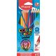 Színes ceruza készlet, háromszögletű, MAPED 'Color'Peps Strong', 12 különböző szín