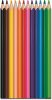 Színes ceruza készlet, háromszögletű, MAPED 'Color'Peps Strong', 12 különböző szín