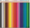Színes ceruza készlet, háromszögletű, MAPED 'Color'Peps Strong', 24 különböző szín
