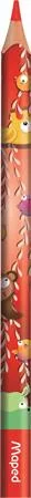 Színes ceruza készlet, vastag, MAPED 'Jungle Fever', 12 különböző szín