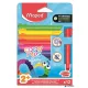 Színes ceruza készlet, háromszögletű, MAPED „Color'Peps Infinity Kidy”, 12 különböző szín