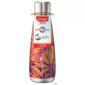   Termosz, duplafalú, 500 ml, rozsdamentes acél, MAPED PICNIK "Concept Adult", napvirág