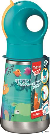 Kulacs, 350 ml, rozsdamentes acél, MAPED PICNIK "Jungle Fever"