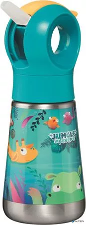 Kulacs, 350 ml, rozsdamentes acél, MAPED PICNIK 'Jungle Fever'