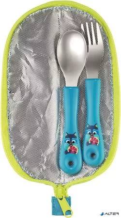 Evőeszközkészlet, fém, szövet tok, MAPED PICNIK "Concept Miniz", mosómedve