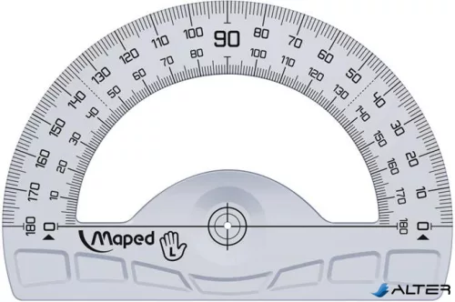 Vonalzókészlet, műanyag, 3 darabos, balkezes, MAPED