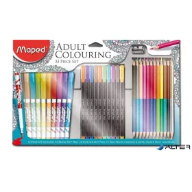 Felnőtt színezőkészlet, MAPED, 33 darabos