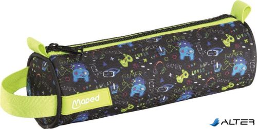 Tolltartó, henger alakú, cipzáras, MAPED, gaming