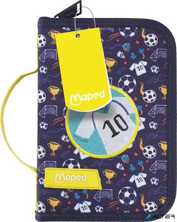 Tolltartó, töltött, klapnis, cipzáras, MAPED, foci