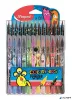 Filctoll és színes ceruza készlet, MAPED 'Color'Peps Monster' 12+15 különböző szín