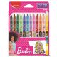 Filctoll készlet, 2,8 mm, kimosható, MAPED "Barbie", 12 különböző szín