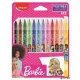 Filctoll készlet, 2,8 mm, kimosható, MAPED "Barbie", 12 különböző szín