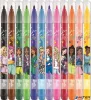 Filctoll készlet, 2,8 mm, kimosható, MAPED "Barbie", 12 különböző szín
