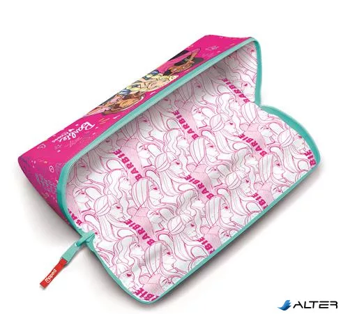 Tolltartó, háromszög alakú, kifordítható, cipzáras, MAPED "Barbie Open XXL"