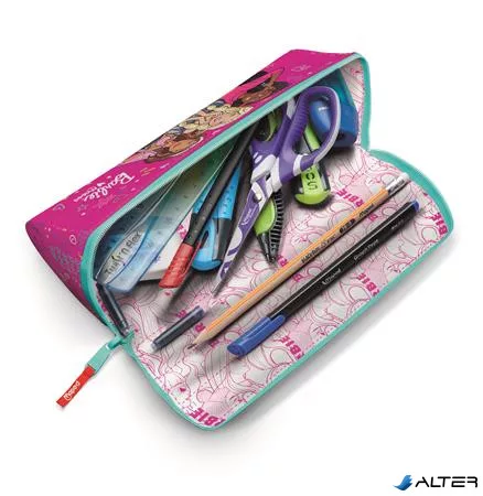 Tolltartó, háromszög alakú, kifordítható, cipzáras, MAPED "Barbie Open XXL"