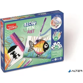   Fújós filctoll készlet, pop, MAPED CREATIV 'Blow pen Art'