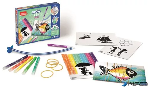 Fújós filctoll készlet, pop, MAPED CREATIV "Blow pen Art"