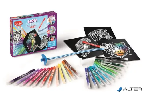 Fújós filctoll készlet, MAPED CREATIV 'Blow pen Basic'
