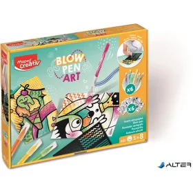   Fújós filctoll készlet, csíkozás, MAPED CREATIV "Blow pen Art"
