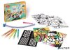 Fújós filctoll készlet, MAPED CREATIV, 'Blow pen Art', csíkozás