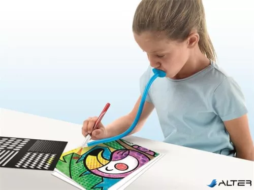 Fújós filctoll készlet, csíkozás, MAPED CREATIV "Blow pen Art"