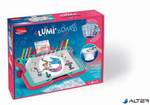 Kreatív készségfejlesztő rajzkészlet, MAPED CREATIV "Lumi Board Hableány"