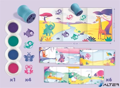 Nyomdázó készlet, állatok, MAPED CREATIV "Early Age My First Stamps Kit"