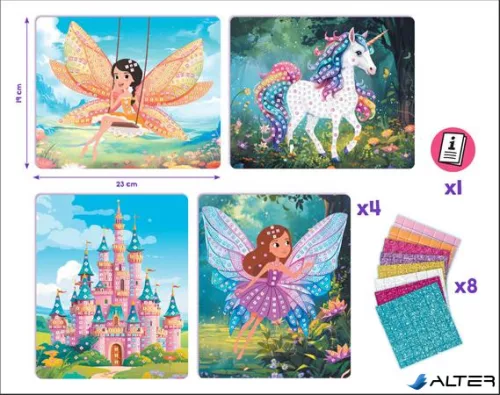 Mozaikos képkészítő, tündérvilág, MAPED CREATIV "Mosaic Creations"