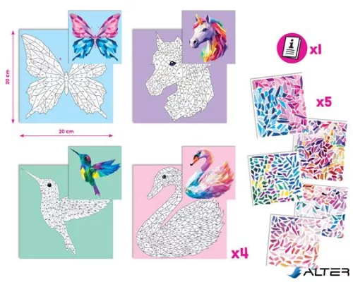 Kreatív matricás készlet, különleges állatok, MAPED CREATIV "Sticker' Art"