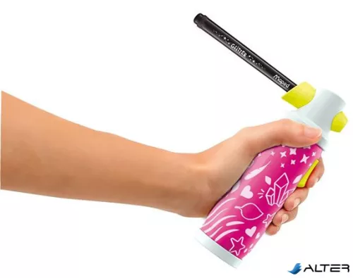 Kreatív festékszóró készlet, csillámos, MAPED CREATIV "Airbrush Maker Glitter"