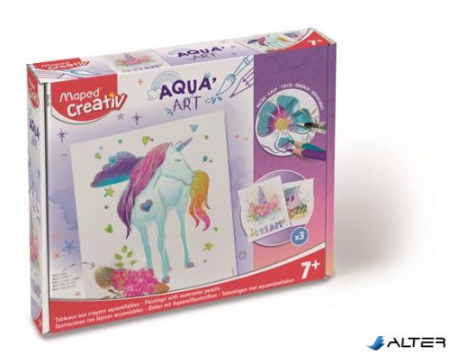 Akvarell festőkészlet, MAPED CREATIV, "Aqua Art", unikornis
