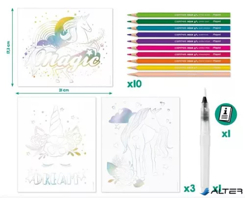 Akvarell festőkészlet, unikornis, MAPED CREATIV "Aqua Art"