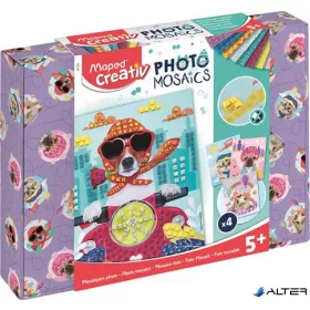   Mozaikos képkészítő készlet, MAPED CREATIV, 'Cute Animals', aranyos állatok