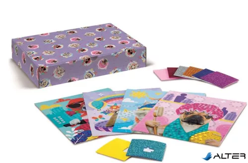 Mozaikos képkészítő készlet, MAPED CREATIV, 'Cute Animals', aranyos állatok