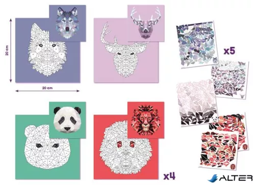 Kreatív matricás készlet, állatok, MAPED CREATIV "Sticker' Art"