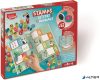 Nyomdázó készlet, foglalkoztató füzettel, MAPED CREATIV "Stamps", betűk és állatok