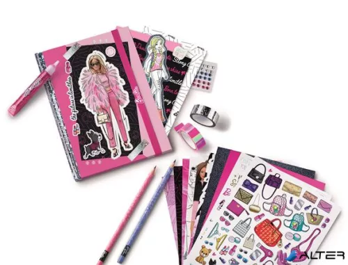 Kreatív scrapbooking készlet, 50 darabos, MAPED CREATIV "Scrapbooking Set - Barbie"