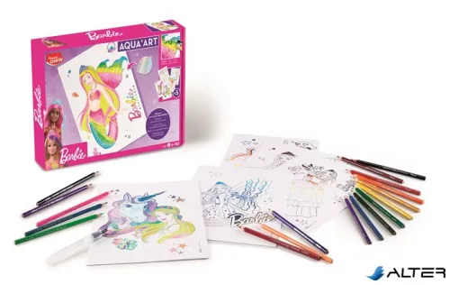 Akvarell festőkészlet, MAPED CREATIV 'Barbie Aqua Art - Maxi Set'