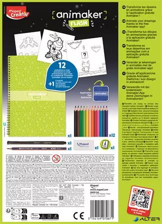 Animációkészítő készlet applikációval, Pop, MAPED CREATIV 'Animaker Flash'